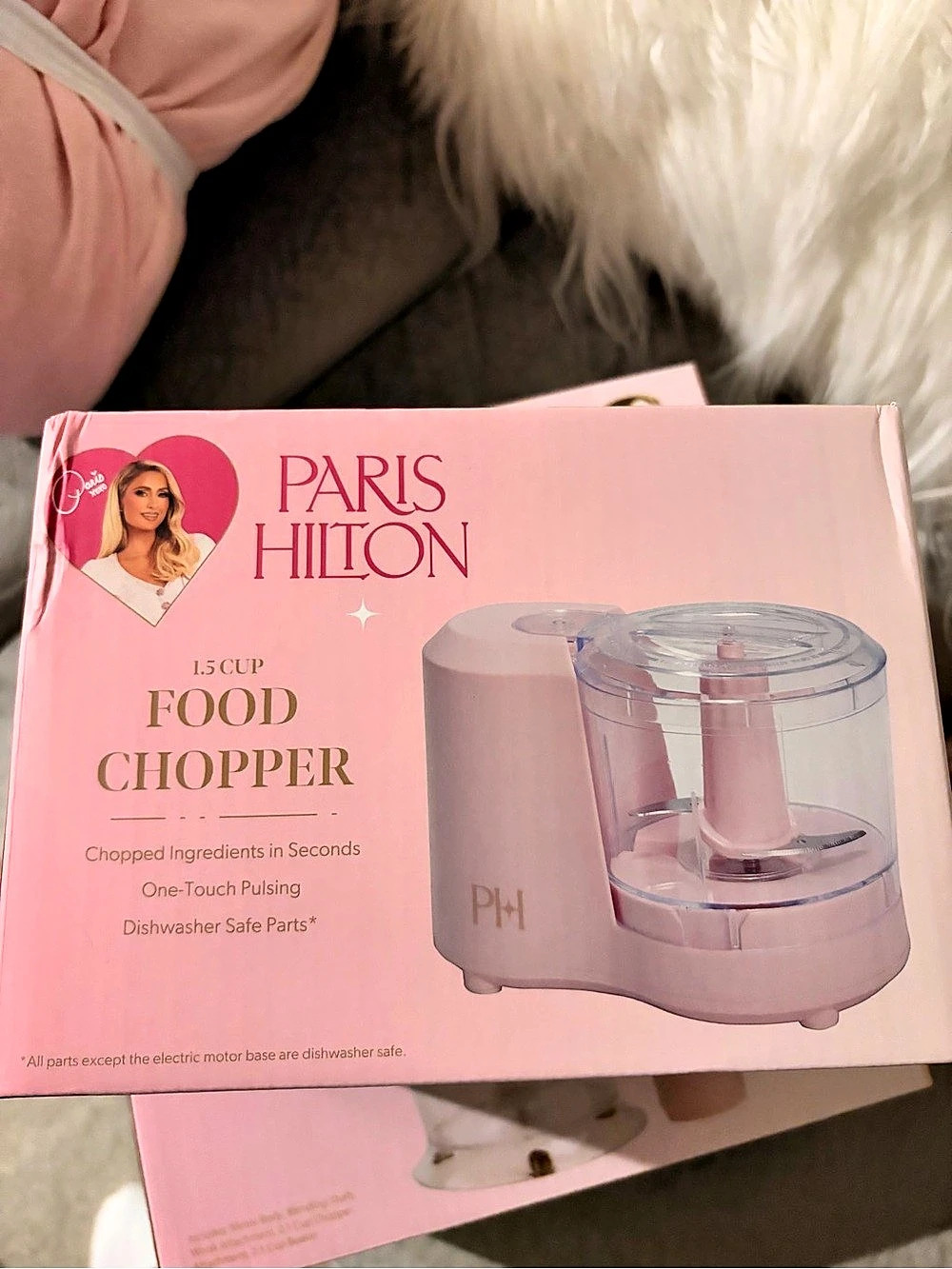 Paris Hilton 1.5 Cup Food Chopper Pink NWT